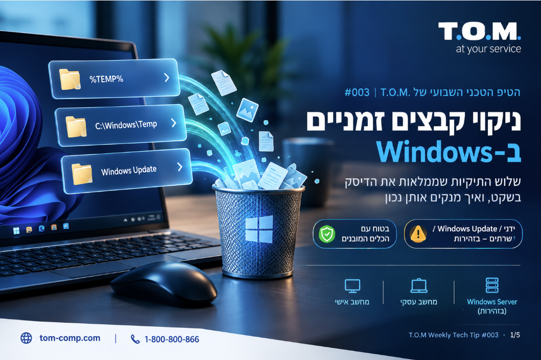 ניקוי קבצים זמניים